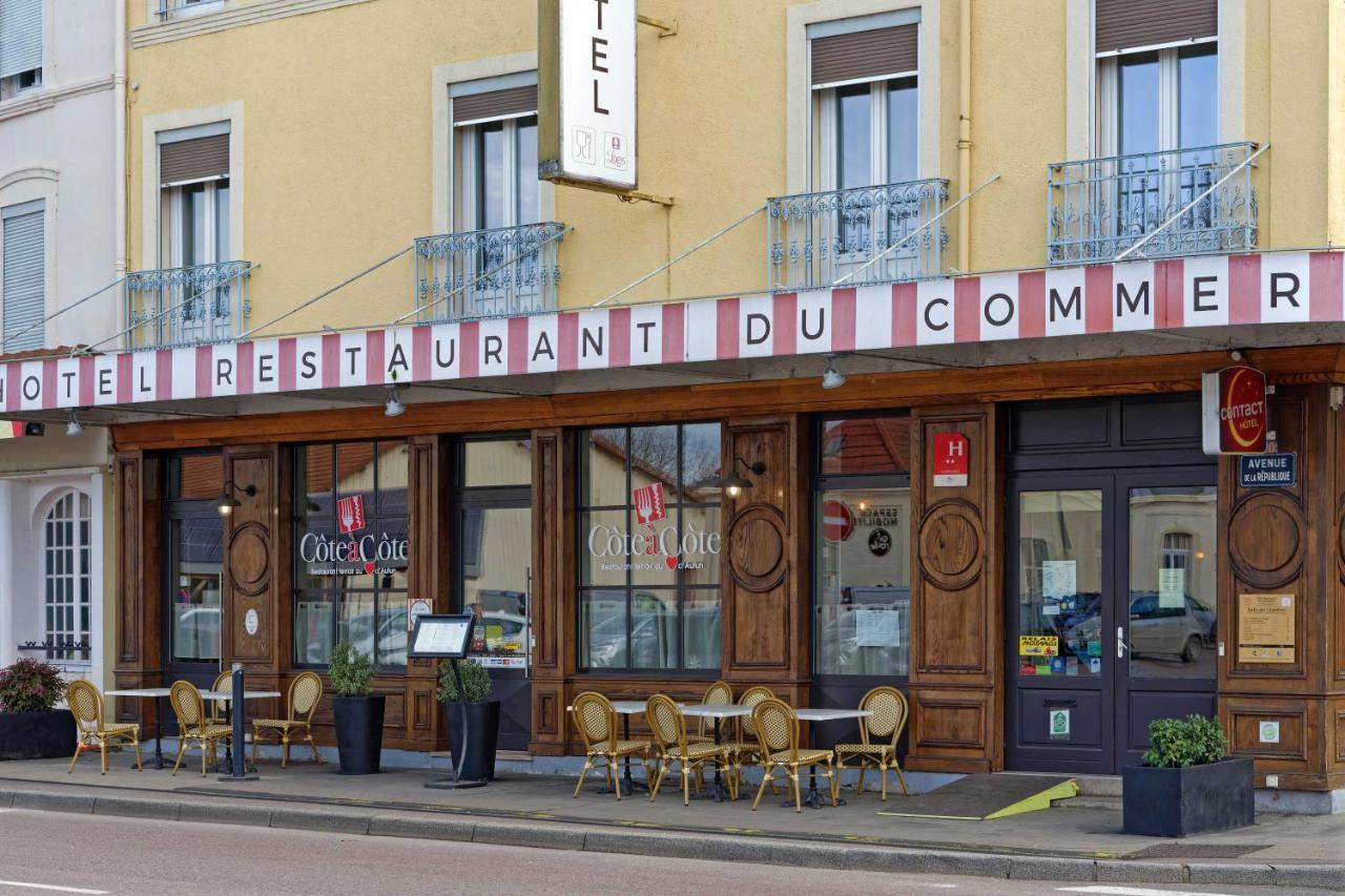 Contact Hotel Du Commerce Et Son Restaurant Cote A Cote Autun Eksteriør billede
